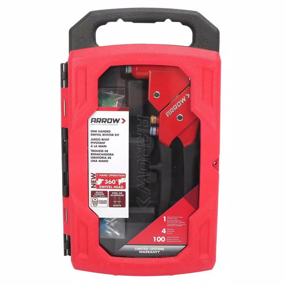 Fastening Tools Arrow 1-Handed Swivel Riveter Kit 5 Fastening Tools Arrow 1-Handed Swivel Riveter Kit - Image 3