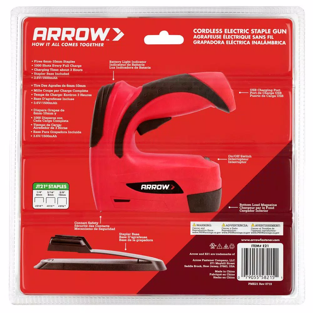 Fastening Tools Arrow Cordless Electric Staple Gun 10 Fastening Tools Arrow Cordless Electric Staple Gun - Image 8