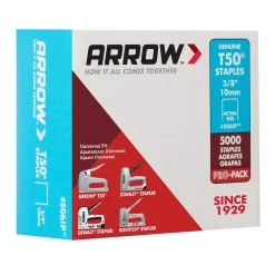 Fastening Tools Arrow T50 3/8 In. Leg X 3/8 In. Crown Galvanized Steel Staples (5,000-Pack) -Tools Shop arrow staples 506ip fa 1000