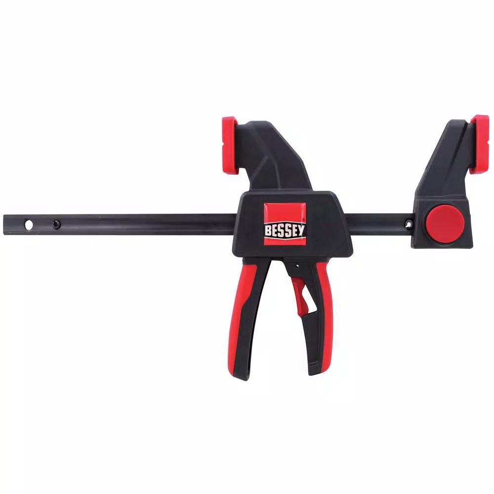 Fastening Tools BESSEY 12 In. Capacity Medium Trigger Clamp With 2-3/8 In. Throat And 100 Lbs. Clamping Force 4 Fastening Tools BESSEY 12 In. Capacity Medium Trigger Clamp With 2-3/8 In. Throat And 100 Lbs. Clamping Force - Image 2