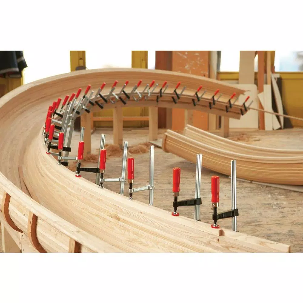 Fastening Tools BESSEY TG Series 40 In. Bar Clamp With Wood Handle And 4-1/2 In. Throat Depth 4 Fastening Tools BESSEY TG Series 40 In. Bar Clamp With Wood Handle And 4-1/2 In. Throat Depth - Image 2