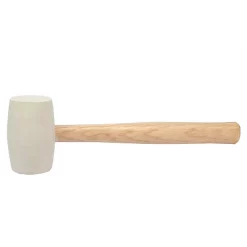 Hammers Bon Tool 16 Oz. Thrifty White Rubber Mallet With 11 In. Wood Handle