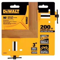 Fastening Tools DEWALT 90° 200 Lb. Corner Clamp With 3 In. Jaw Opening -Tools Shop dewalt clamps dwht83840 4f 1000
