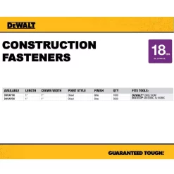 Fastening Tools DEWALT 18-Gauge 5/16 In. Crown Cap Staples (1,000-Pack) 7 Fastening Tools DEWALT 18-Gauge 5/16 In. Crown Cap Staples (1,000-Pack) -Tools Shop dewalt pneumatic staples dwcap1m 40 1000