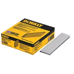 Fastening Tools DEWALT 1-1/2 In. X 7/32 In. 18-Gauge Glue Collated Bright Steel Staples (3,000 Per Box)
