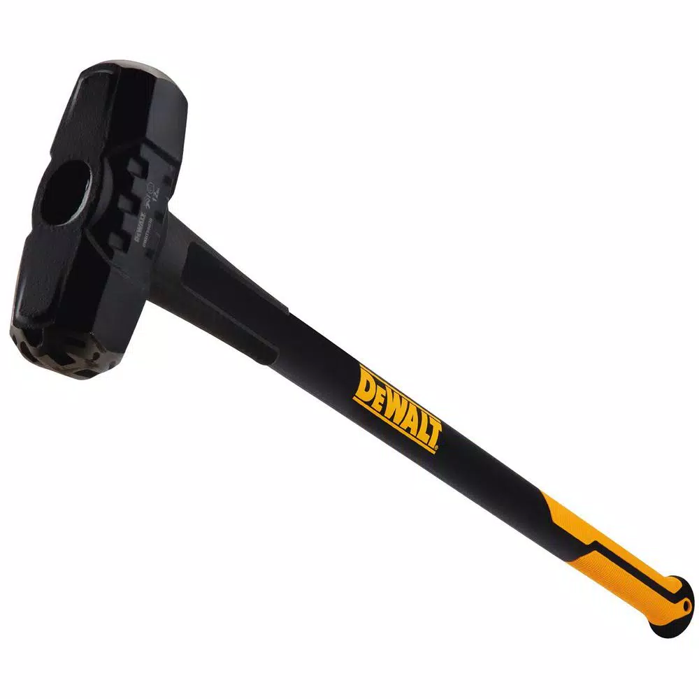 Hammers DEWALT 12 Lb. Sledge Hammer With 33.3 In. Fiberglass Handle 9 Hammers DEWALT 12 Lb. Sledge Hammer With 33.3 In. Fiberglass Handle - Image 7