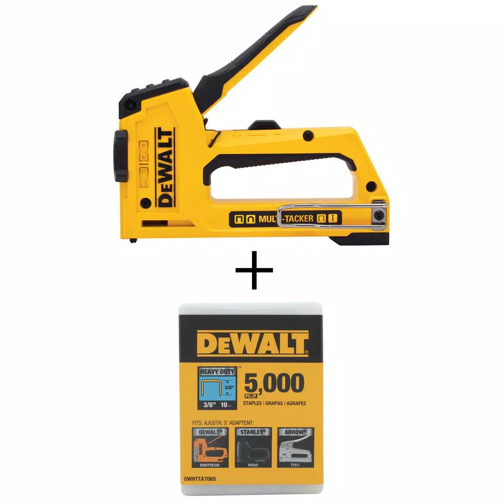Fastening Tools DEWALT 5-in-1 Multi-Tacker Stapler And Brad Nailer Multi-Tool With Bonus 3/8 In. Heavy Duty Staples (5000-Pack) 3 Fastening Tools DEWALT 5-in-1 Multi-Tacker Stapler And Brad Nailer Multi-Tool With Bonus 3/8 In. Heavy Duty Staples (5000-Pack)