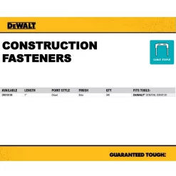 Fastening Tools DEWALT 1 In. Insulated Electrical Staples (540 Per Box) 9 Fastening Tools DEWALT 1 In. Insulated Electrical Staples (540 Per Box) -Tools Shop dewalt staples drs18100 a0 1000