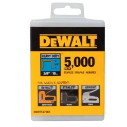 Fastening Tools DEWALT 3/8 In. Heavy Duty Staples (5000-Pack)