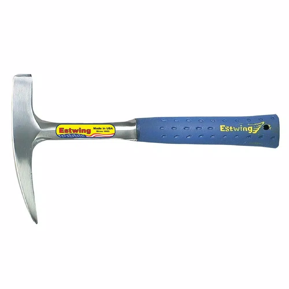Hammers Estwing 22 Oz. Solid Steel Rock Pick Pointed Tip And Blue Vinyl Shock Reduction Grip 3 Hammers Estwing 22 Oz. Solid Steel Rock Pick Pointed Tip And Blue Vinyl Shock Reduction Grip