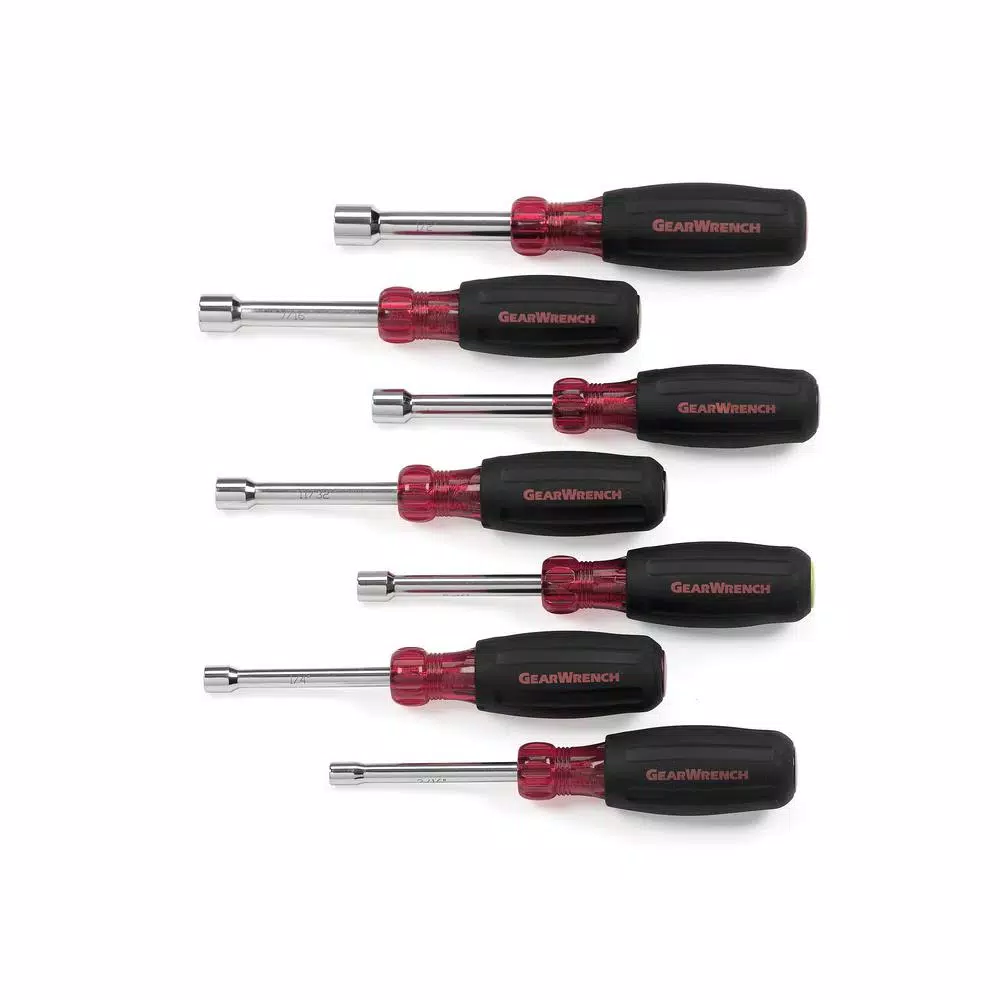 Screwdrivers & Nut Drivers GEARWRENCH SAE Nutdriver Set (7-Piece) 3 Screwdrivers & Nut Drivers GEARWRENCH SAE Nutdriver Set (7-Piece)