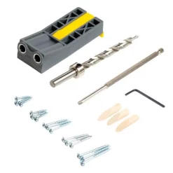 Cutting Tools General Tools Pocket Hole Jig Kit With Screws And Dowels (89-Piece)