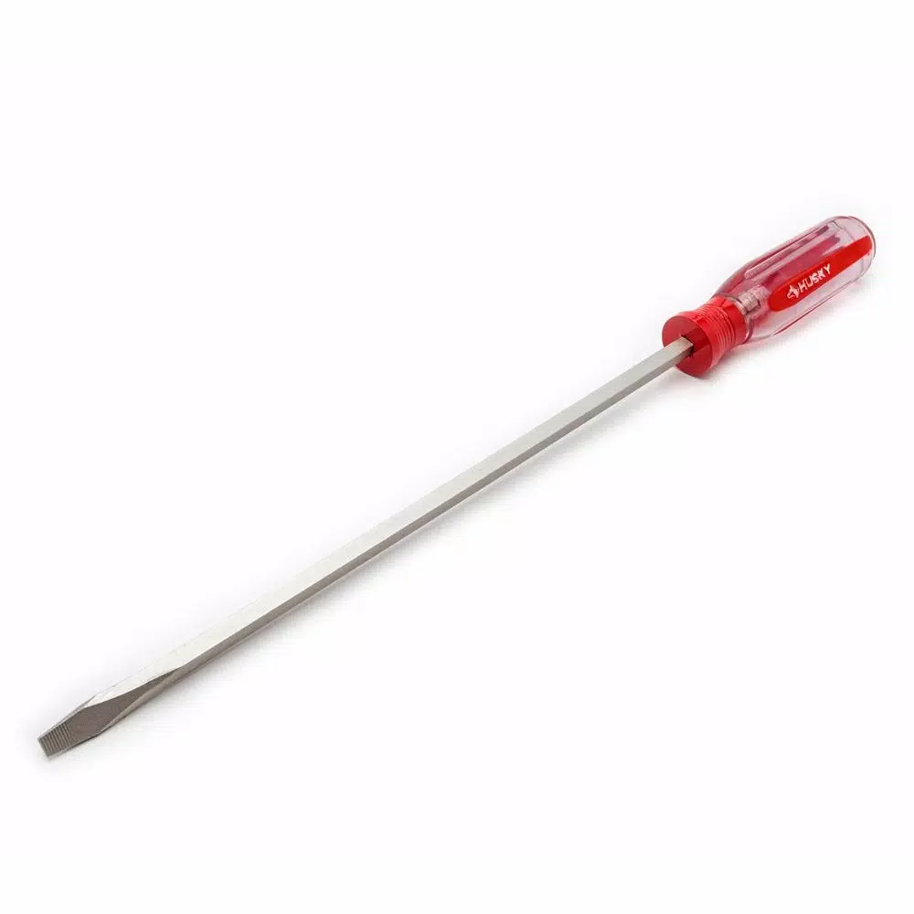 Screwdrivers & Nut Drivers Husky 3/16 In. X 9 In. Square Shaft Standard Slotted Screwdriver 4 Screwdrivers & Nut Drivers Husky 3/16 In. X 9 In. Square Shaft Standard Slotted Screwdriver - Image 2