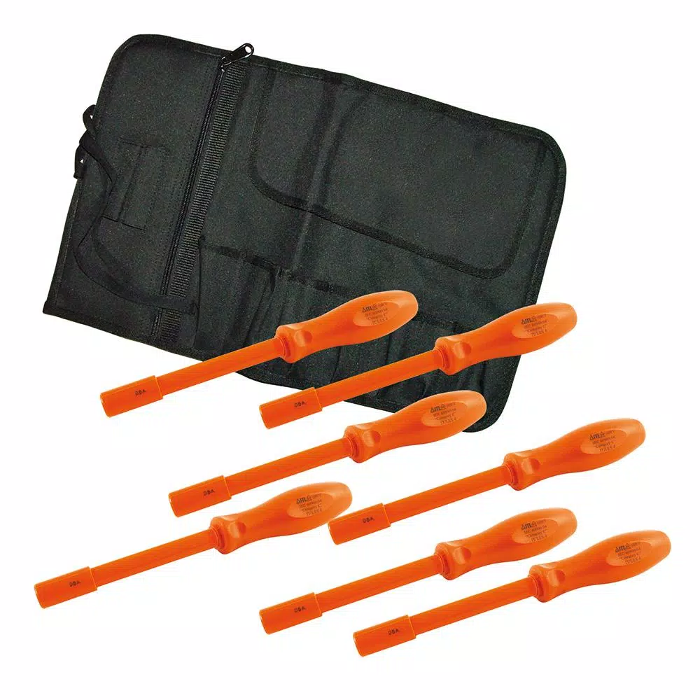 Screwdrivers & Nut Drivers Jameson 7-Piece 1000-Volt Insulated Nut Driver Set 3 Screwdrivers & Nut Drivers Jameson 7-Piece 1000-Volt Insulated Nut Driver Set