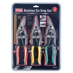 Cutting Tools KING Straight-Cut Left-Cut And Right-Cut Aviation Tin Snip Set (3-Pieces) 11 Cutting Tools KING Straight-Cut Left-Cut And Right-Cut Aviation Tin Snip Set (3-Pieces) -Tools Shop king snips 0072 0 44 1000