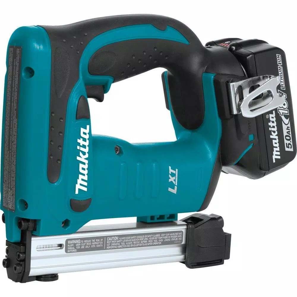 Fastening Tools Makita 18-Volt 5.0Ah Lithium-Ion Brushless 3/8 In. Crown Stapler Kit 6 Fastening Tools Makita 18-Volt 5.0Ah Lithium-Ion Brushless 3/8 In. Crown Stapler Kit - Image 4