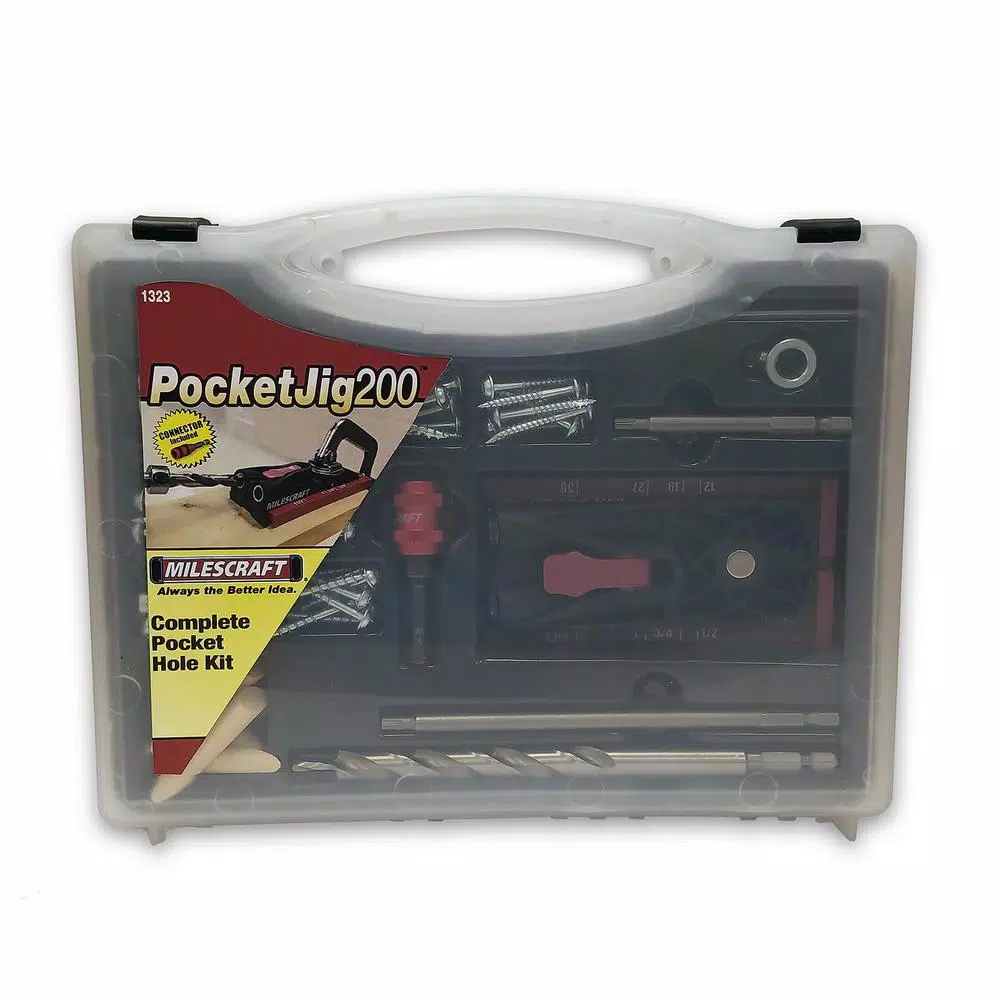 Cutting Tools Milescraft PocketJig200 Complete Pocket Hole Kit With Jig, Bit, Screws And Drivers 4 Cutting Tools Milescraft PocketJig200 Complete Pocket Hole Kit With Jig, Bit, Screws And Drivers - Image 2