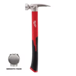 Hammers Milwaukee 19 Oz. Smooth Face Poly/Fiberglass Handle Hammer With Hammer Loop -Tools Shop milwaukee claw hammers 48 22 9316 48 22 8149 4f 1000