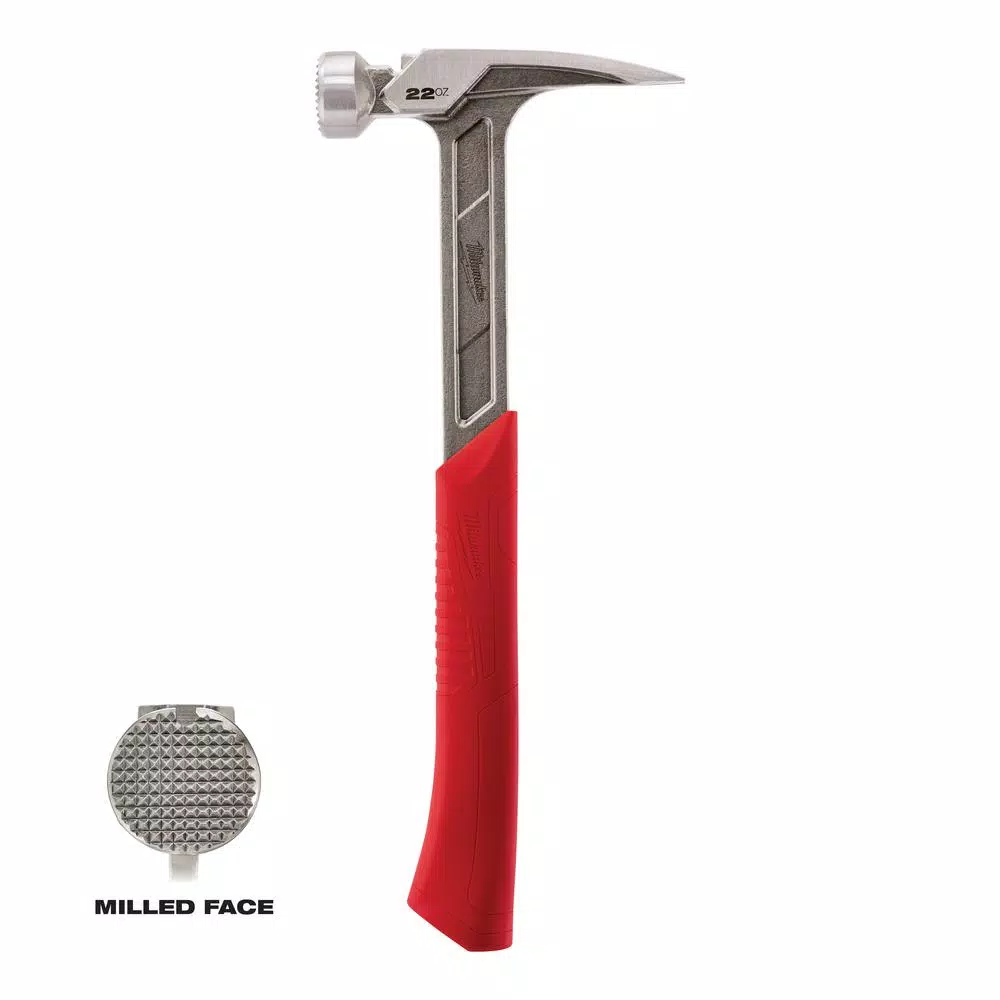 Hammers Milwaukee 22 Oz. Milled Face Framing Hammer With Hammer Loop 10 Hammers Milwaukee 22 Oz. Milled Face Framing Hammer With Hammer Loop - Image 8