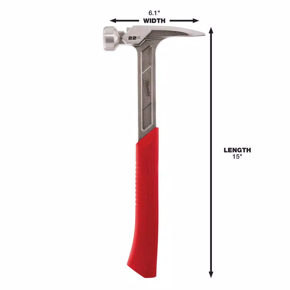 Hammers Milwaukee 22 Oz. Smooth Face Framing Hammer With Hammer Loop 5 Hammers Milwaukee 22 Oz. Smooth Face Framing Hammer With Hammer Loop - Image 3
