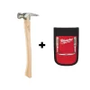 Hammers Milwaukee 19 Oz. Wood Milled Face Hickory Framing Hammer With Hammer Loop -Tools Shop milwaukee framing hammers 48 22 9419 48 22 8149 64 1000