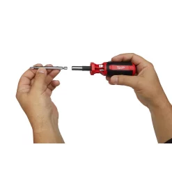 Screwdrivers & Nut Drivers Milwaukee 9-in-1 Square Drive Multi-Bit Screwdriver -Tools Shop milwaukee multi bit screwdrivers 48 22 2132 4f 1000