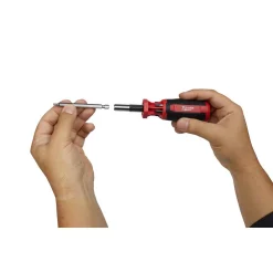 Screwdrivers & Nut Drivers Milwaukee 9-in-1 SAE Hex/Key Drive Multi-Bit Screwdriver -Tools Shop milwaukee multi bit screwdrivers 48 22 2134 66 1000