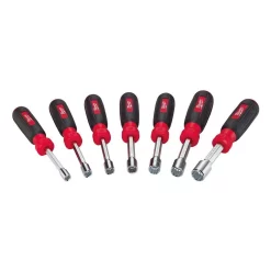 Screwdrivers & Nut Drivers Milwaukee SAE Hollow Shaft Nut Driver Set (7-Piece) -Tools Shop milwaukee nut driver sets 48 22 2407 c3 1000