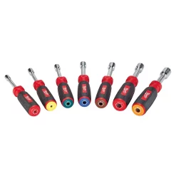 Screwdrivers & Nut Drivers Milwaukee SAE HollowCore Nut Driver Set (7-Piece) -Tools Shop milwaukee nut driver sets 48 22 2507 c3 1000