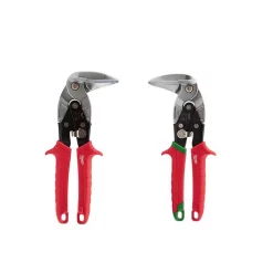 Cutting Tools Milwaukee 9 In. Left-Cut And Right Cut Right Angle Aviation Snips (2-Piece)