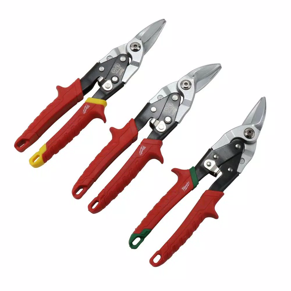 Cutting Tools Milwaukee Left, Right, And Straight/Offset Aviation Snips Set (5-Piece) 4 Cutting Tools Milwaukee Left, Right, And Straight/Offset Aviation Snips Set (5-Piece) - Image 2