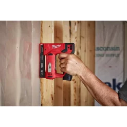 Fastening Tools Milwaukee M12 12-Volt Lithium-Ion Cordless 3/8 In. Crown Stapler With 4.0 Ah M12 Battery -Tools Shop milwaukee staple guns 2447 20 48 11 2440 66 1000