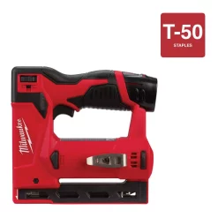 Fastening Tools Milwaukee M12 12-Volt Lithium-Ion Cordless 3/8 In. Crown Stapler Kit W/ (1) 1.5Ah Battery, Charger & Bag -Tools Shop milwaukee staple guns 2447 21 66 1000