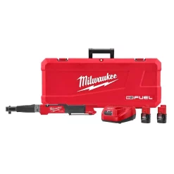 Wrenches Milwaukee M12 FUEL ONE-KEY 12-Volt Lithium-Ion Brushless Cordless 1/2 In. Digital Torque Wrench Kit With Two 2.0 Ah Batteries