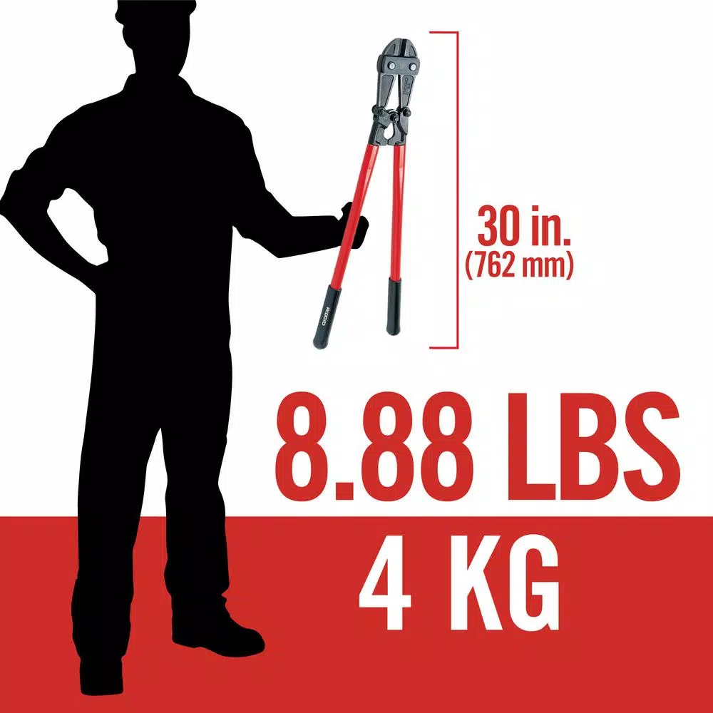 Cutting Tools RIDGID 30 In. Model S30 Heavy-Duty Bolt Cutter 8 Cutting Tools RIDGID 30 In. Model S30 Heavy-Duty Bolt Cutter - Image 6