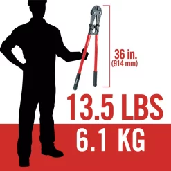 Cutting Tools RIDGID 36 In. Model S36 Heavy-Duty Bolt Cutter 17 Cutting Tools RIDGID 36 In. Model S36 Heavy-Duty Bolt Cutter -Tools Shop ridgid bolt cutters 14233 77 1000