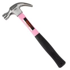 Hammers Stalwart 12 Oz. Pink Claw Hammer With 12 In. Fiberglass Handle