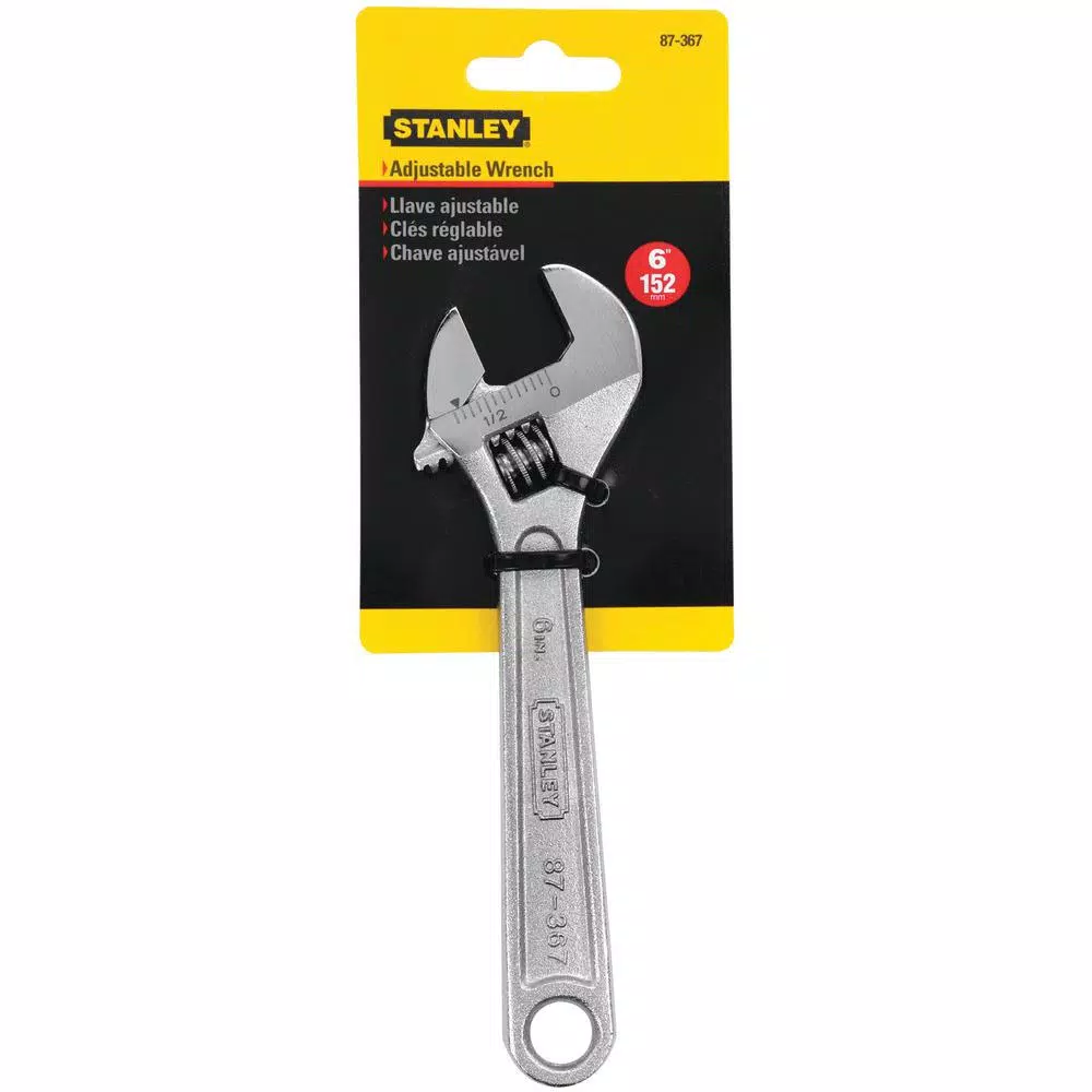Wrenches Stanley 6 In. Adjustable Wrench 4 Wrenches Stanley 6 In. Adjustable Wrench - Image 2
