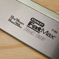 Cutting Tools Stanley 14 In. Back Saw With Rubber Handle -Tools Shop stanley hand saws 17 202 1d 1000