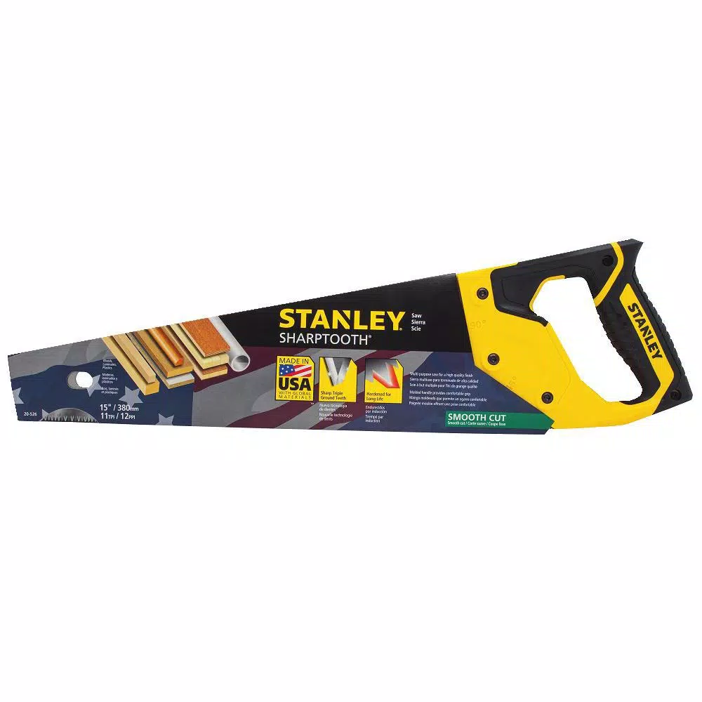 Cutting Tools Stanley 15 In. Tooth Saw With Plastic Handle 8 Cutting Tools Stanley 15 In. Tooth Saw With Plastic Handle - Image 6