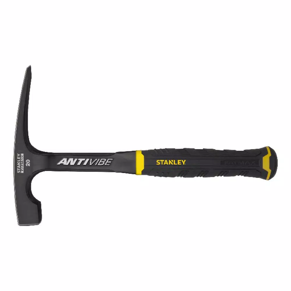 Hammers Stanley FatMax 20 Oz. 11 In. AntiVibe Brick Hammer W/ Rubber Grip Handle 3 Hammers Stanley FatMax 20 Oz. 11 In. AntiVibe Brick Hammer W/ Rubber Grip Handle