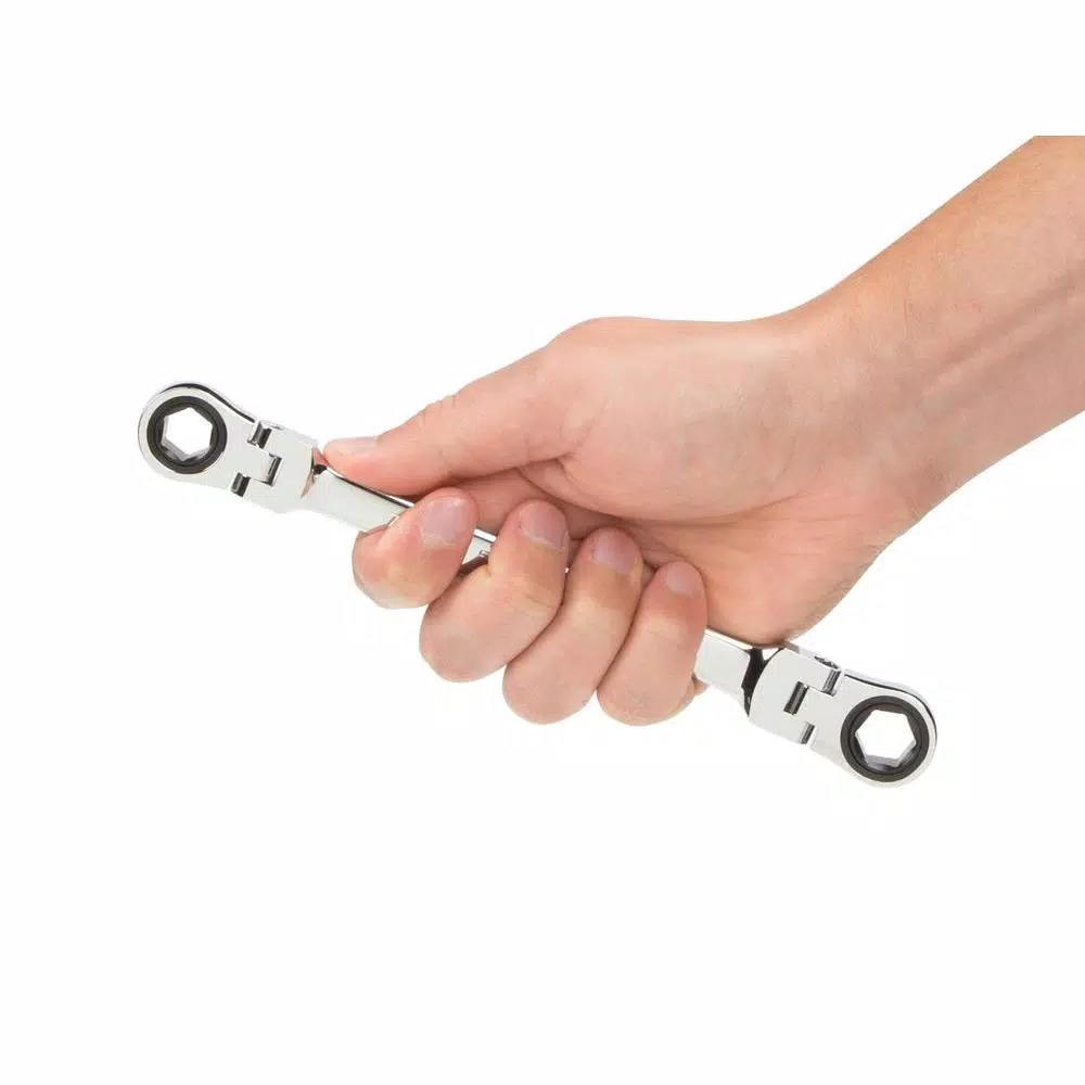 Wrenches TEKTON 7/16 In. X 1/2 In. Flex-Head Ratcheting Box End Wrench 10 Wrenches TEKTON 7/16 In. X 1/2 In. Flex-Head Ratcheting Box End Wrench - Image 8