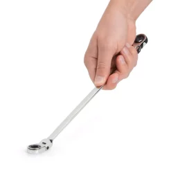 Wrenches TEKTON 9 Mm X 11 Mm Extra Long Flex-Head Ratcheting Box End Wrench -Tools Shop tekton box wrenches wrn77105 31 1000