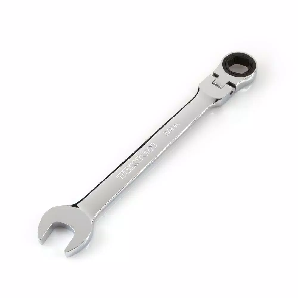 Wrenches TEKTON 3/4 In. Flex-Head Ratcheting Combination Wrench 3 Wrenches TEKTON 3/4 In. Flex-Head Ratcheting Combination Wrench