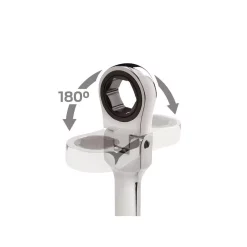 Wrenches TEKTON 18 Mm Flex-Head Ratcheting Combination Wrench -Tools Shop tekton combination wrenches wrn57118 c3 1000