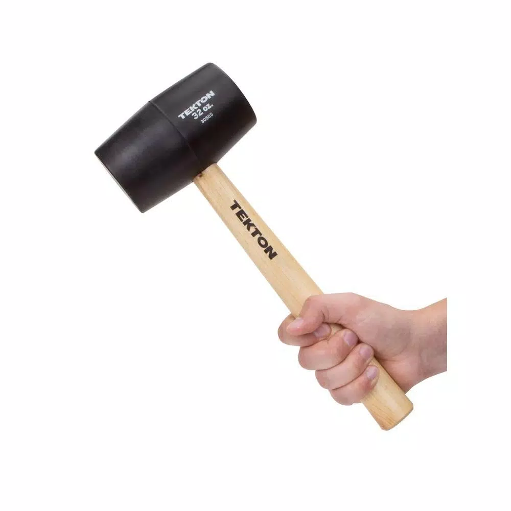 Hammers TEKTON 32 Oz. Wood Handle Rubber Mallet 9 Hammers TEKTON 32 Oz. Wood Handle Rubber Mallet - Image 7