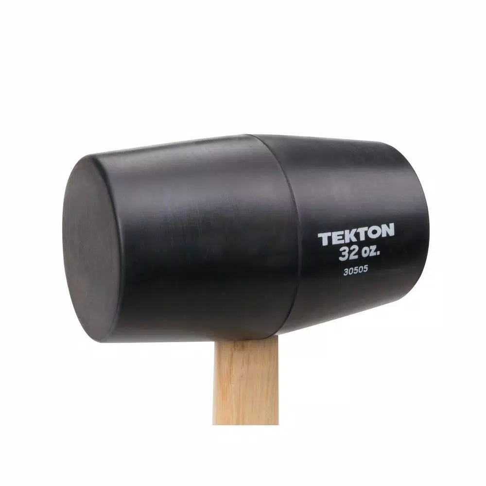Hammers TEKTON 32 Oz. Wood Handle Rubber Mallet 7 Hammers TEKTON 32 Oz. Wood Handle Rubber Mallet - Image 5