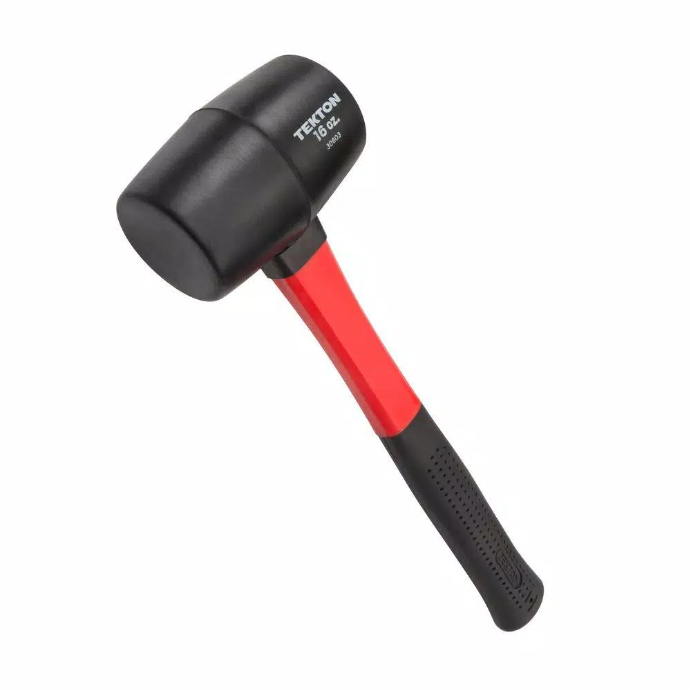 Hammers TEKTON 16 Oz. Fiberglass Handle Rubber Mallet 3 Hammers TEKTON 16 Oz. Fiberglass Handle Rubber Mallet