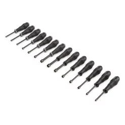 Screwdrivers & Nut Drivers TEKTON 3/16-1/2 In., 5-10 Mm Nut Driver Set (14-Piece)