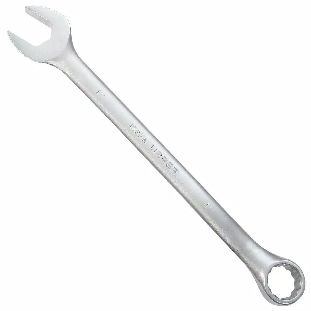 Wrenches URREA 1-3/8 In. 12 Point Combination Chrome Wrench Satin Finish 3 Wrenches URREA 1-3/8 In. 12 Point Combination Chrome Wrench Satin Finish
